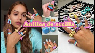 DIY Anillos de arcilla aesthetic  estilo Pinterest [upl. by Akinehs878]