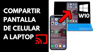 Cómo COMPARTIR PANTALLA de CELULAR a LAPTOP o PC 2023 [upl. by Neelcaj]