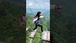 Funny And Exciting CollectionBungee Jumping With Rope In Beautiful Placefunny bungee [upl. by Nhtanhoj800]