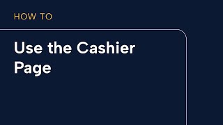 How to Use the Cashier Page [upl. by Tifanie]