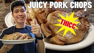 JUICY PANSEARED PORK CHOPS  How to cook Pork Chops  Tomguts Media [upl. by Yroc]