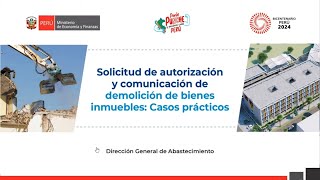 DGA Solicitud de autorización y comunicación de demolición de bienes inmuebles Casos Prácticos [upl. by Eural]