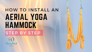 Aerial Yoga Hammock Installation [upl. by Maurili]