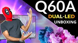 2021 Samsung Q60A Qled TV Unboxing amp Preliminary Review [upl. by Esaj162]