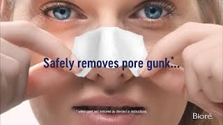 Bioré Pore Strips Remove pore gunk instantly [upl. by Yedsnil]