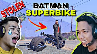 Stealing a quotBATMAN SUPERBIKEquot from VonOrdonaVlogs sa GTA 5 Sobrang gandaa😲 [upl. by Ramor]