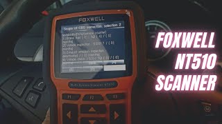 FOXWELL NT510 Elite Automotive Obd2 Code Reader Review  BMW All Systems Maintenance Service Scanner [upl. by Enelhtac]