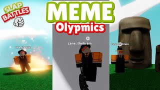 The Roblox Slap Battles MEME Olympics [upl. by Sellig]