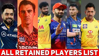 IPL 2025 All Retained Players List amp Prices  IPL 2025 News [upl. by Anaerol362]