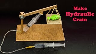 School Science Projects Hydraulic Crain [upl. by Nyraf]