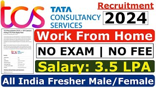 TCS Recruitment 2024 TCS hiring Freshers  TCS Work From Home Jobs  TCS OFF Campus Placements [upl. by Llednew]