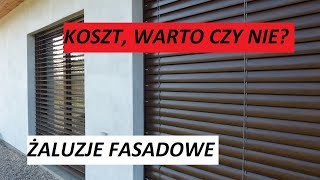 Żaluzje fasadowe podtynkowe Koszt i czy w ogóle warto [upl. by Yanttirb]