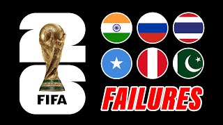 Every Country That FAILED To Qualify For World Cup 2026 so far [upl. by Assirt]