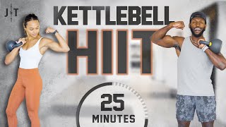 25 Minute Full Body Kettlebell HIIT Workout ADVANCED Strength amp Cardio [upl. by Moorish748]