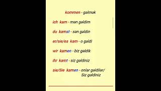 084 Präteritum Starke Verben  Sadə keçmiş zaman Qüvvətli fellər [upl. by Gnat429]