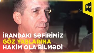 Azərbaycan heyəti İran əsgərlərinə şəhidimizin tabutunu daşımağa imkan vermədi [upl. by Ram]