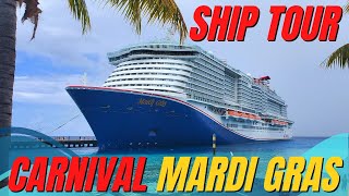 Carnival Mardi Gras Ship Tour  Full WalkThrough [upl. by Cofsky879]