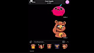 Telegram My Stickers Emoji Message sound [upl. by Aketahs]