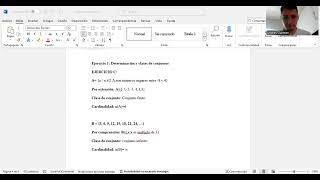 DETERMINACION Y CLASES DE CONJUNTOS [upl. by Ahsinroc]