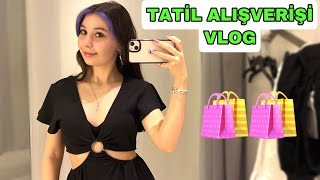 YAZ TATİLİ İÇİN ALIŞVERİŞ VLOG  Esila Biltekin [upl. by Kcirdneked]