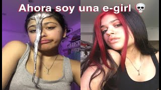 Me tiño los mechones de adelante como una EGIRL de TIKTOK [upl. by Giza257]