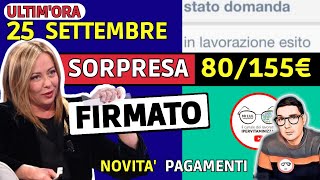 ULTIM’ORA⚠️ INPS SORPRESA 25 SETTEMBRE 2023  LAVORAZIONI RDC DATE PAGAMENTI 5 NOVITà DOPPIO BONUS [upl. by Iv]