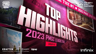 TOP HIGHLIGHTS  2023 PMGC LEAGUE GROUP RED  PUBG MOBILE ESPORTS [upl. by Nipahc]