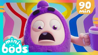 Jeffs Mess  Minibods  Mini Oddbods  Baby Oddbods  Funny Cartoons For Kids [upl. by Kania]