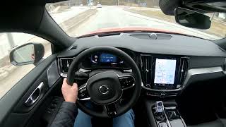 2024 Volvo S60 T8 AWD LR HP 455hp POV DRIVE [upl. by Etnasa538]