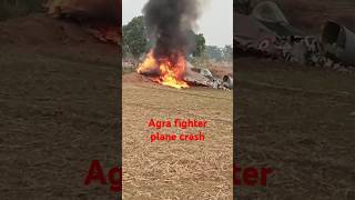 Agra 😱plane crash pilat safe🔥🔥😱 [upl. by Epotimet]