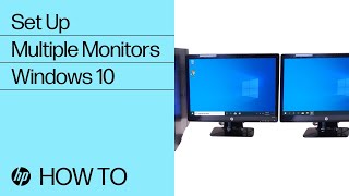 Set Up Multiple Monitors in Windows 10  HP Computers  HP Support [upl. by Sivlek566]