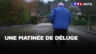 Maison inondées routes impraticables  une matinée de déluge [upl. by Eletnahs]