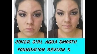 Cover girl Aqua Smooth foundation review tutorial [upl. by Nivi]