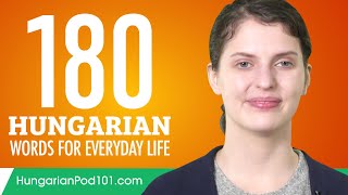 180 Hungarian Words for Everyday Life  Basic Vocabulary 9 [upl. by Rehposirhc]