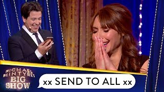 Michael McIntyre Gets Distracted With Alex Jones Phone  Send To All [upl. by Sudderth]