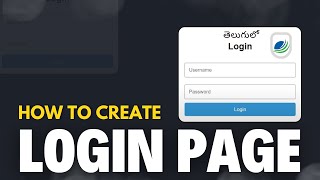 Html Css Login Page in Telugu  sfdcteluguin [upl. by Socram494]