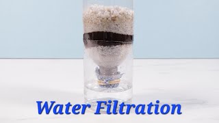 Filtration ExperimentHow to filter dirty waterHow to make a simple water filter project for school [upl. by Sallad]