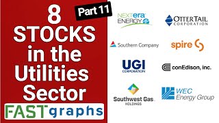 8 Stocks in the Utilities Sector Part 11  FAST Graphs [upl. by Portia]