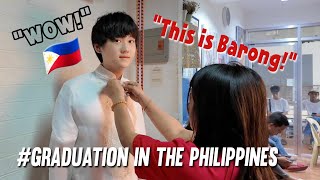 🇵🇭Wearing a special graduation ceremony costume in the Philippines [upl. by Bobbette575]