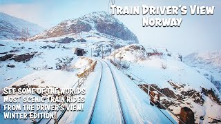 The Best Of Norways Railway WINTER Cab Views [upl. by Reniti]