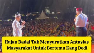 Meskipun Hujan Badai Masyarakat Tetap Bertahan Demi Bisa Dihibur Oleh KDM Sule Ohang amp Ceu Popon [upl. by Anawed519]