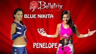 Bellatrix Blue Nikita Vs Penelope WOMENS CHAMPIONSHIP [upl. by Enilrahc]