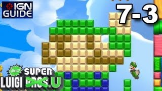 New Super Luigi U 3 Star Coin Walkthrough  Meringue Clouds 3 Rainbow Skywalk [upl. by Nagem]