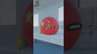 Siri mándale un mensaje a iban🤓☝️Countryballs 3D shorts countryballs humor [upl. by Rego]