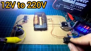 12V To 220V İnverter circuit  İnverter devresi yapımı [upl. by Anilad135]