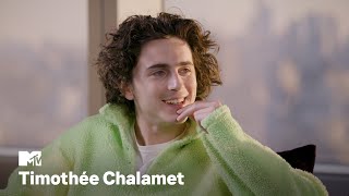 Timothée Chalamet on quot﻿Wonkaquot quotDune Part Twoquot amp More  MTV [upl. by Favin]