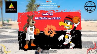 AO VIVO  JOGO DE BASQUETE  SODIÊ MESQUITA VS FLAMENGO SUB15 4ªs DE FINAIS 181124 [upl. by Thatcher]