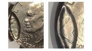 Two Eisenhower dollars with major errors struck from same dies [upl. by Shamus]