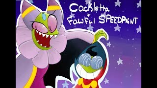 Cackletta amp Fawful MampL Superstar Saga  Speedpaint [upl. by Ebanreb894]