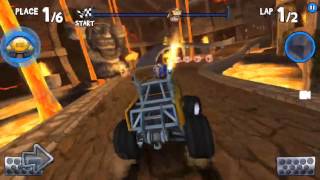 Beach Buggy Racing use earth strike on an opponent whos experiencing low gravity [upl. by Jacinthe408]